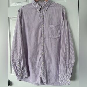 J. Crew Men's Lavender Striped Button Down Shirt